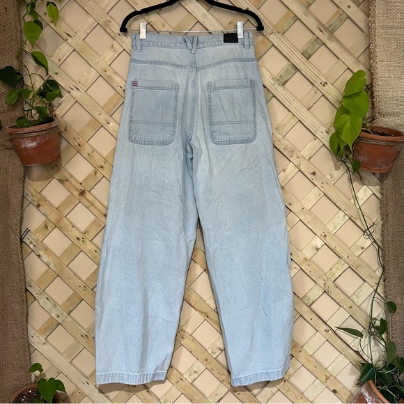 BDG Urban Outfitters Cargo High Rise Extreme Baggy Jeans Light Size 26 - Picture 4 of 8